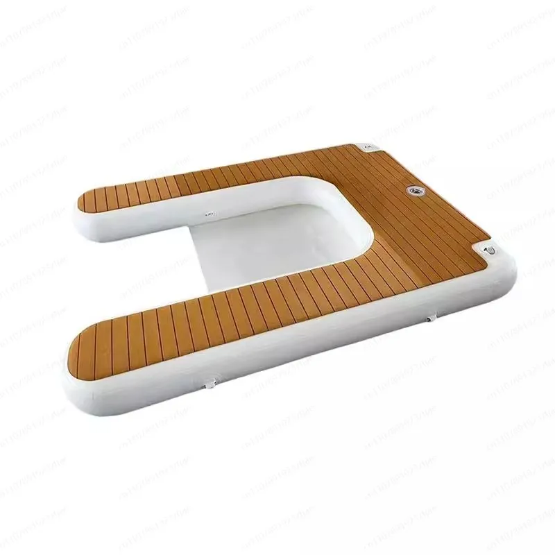 Leisure Inflatable Platform Marine Motorboat Docking Matching Water Inflatable Dock EVA Floating Platform Non-slip Floating Bed