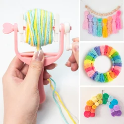 Pom Pom and Tassel Rolling Maker Winder Tool For Fluff Ball Bobble Needle Weave DIY Handwork Wool Yarn Crochet Knitting Craft