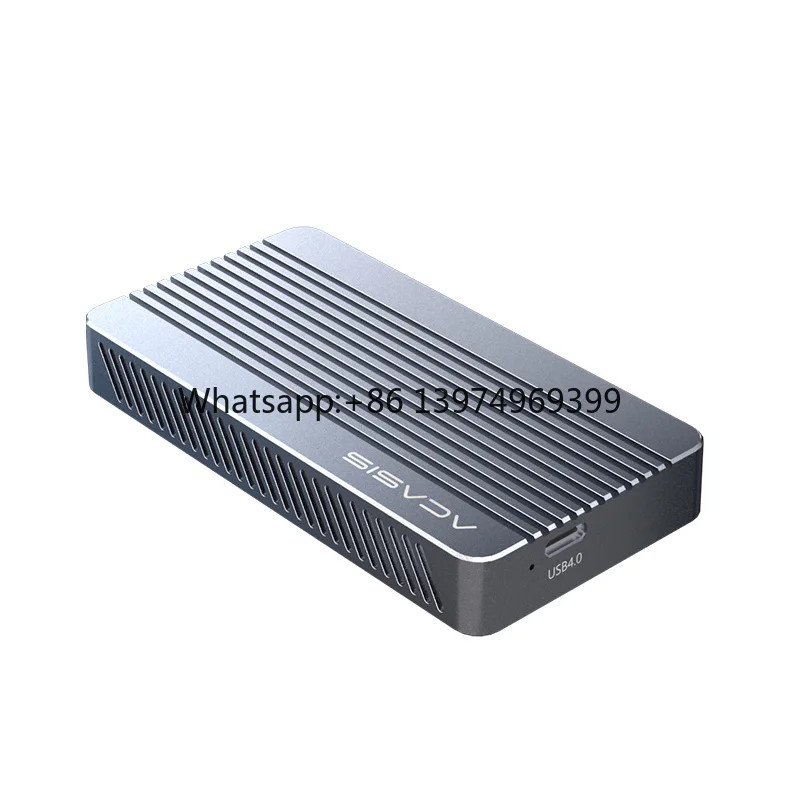 Acasis USB 4.0 Mobile M.2 Nvme Ssd Enclosure Aluminum Sata to Usb Stock Aluminum Case for External Hard Drive Fashion Color Box