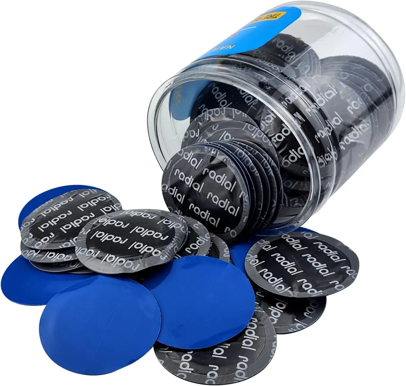 

150 шт. 42 мм комплект круглых шин, универсальный холодный патч для трубок и бескамерных, натуральный каучук, быстрый ремонт