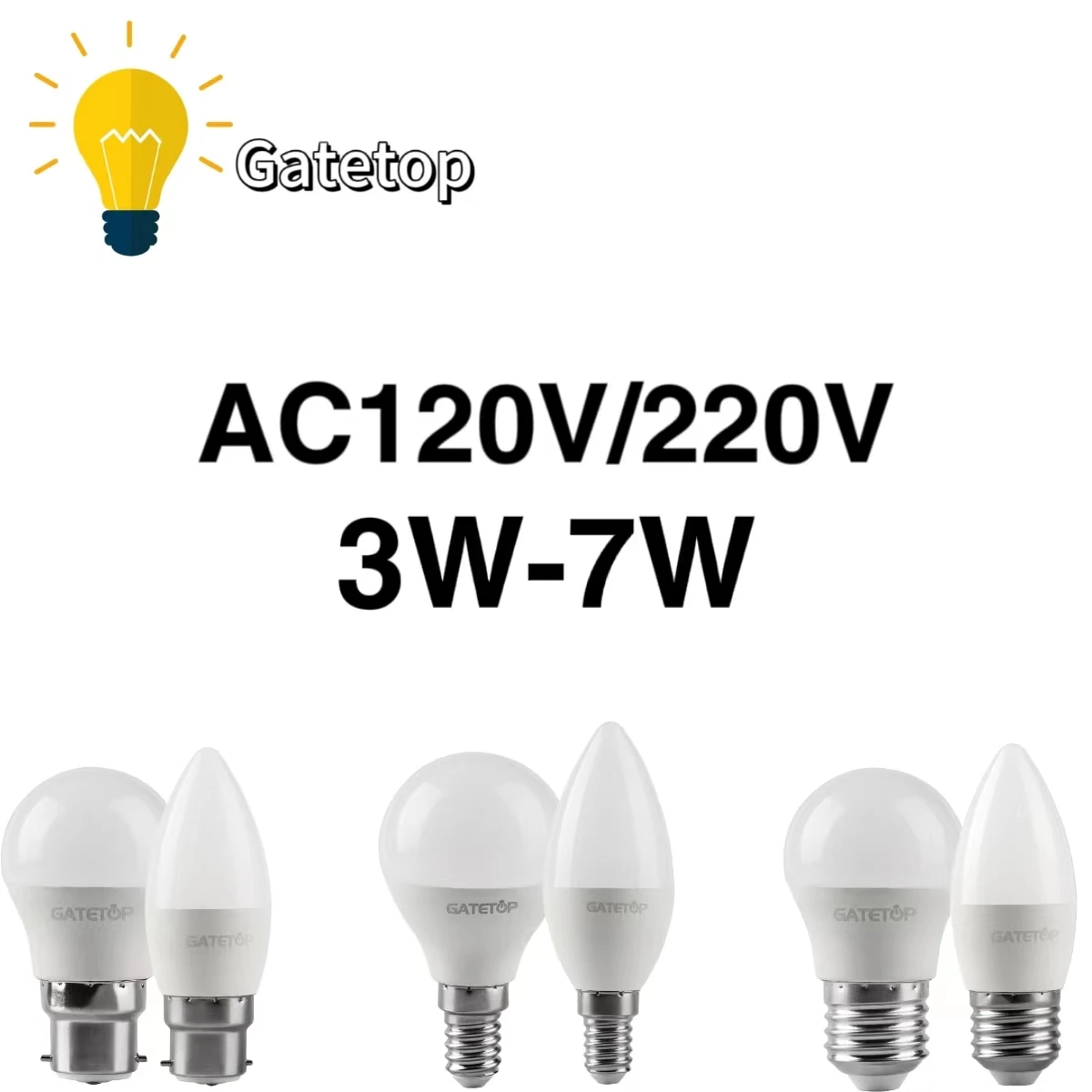 6PCS LED energy-saving bulbs G45 C37 E14 E27 B22 3W 5W 6W 7W AC120V AC220V Warm White Day White Cold White For Home Decoration