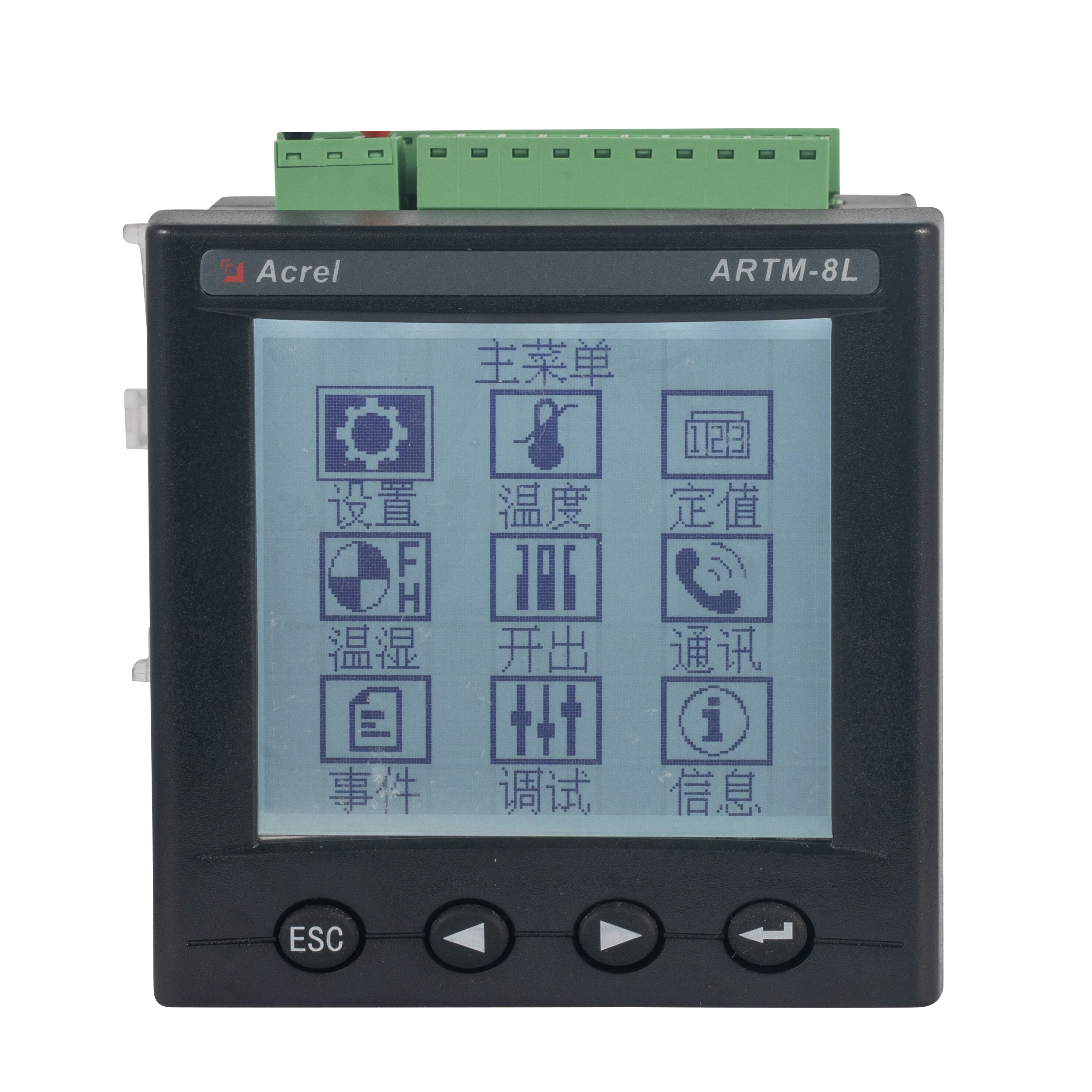 ARTM-8L temperature patrol tester max measure 8 loops PT100 connected to NTC, PT 100 / PT1000, thermocouple sensor