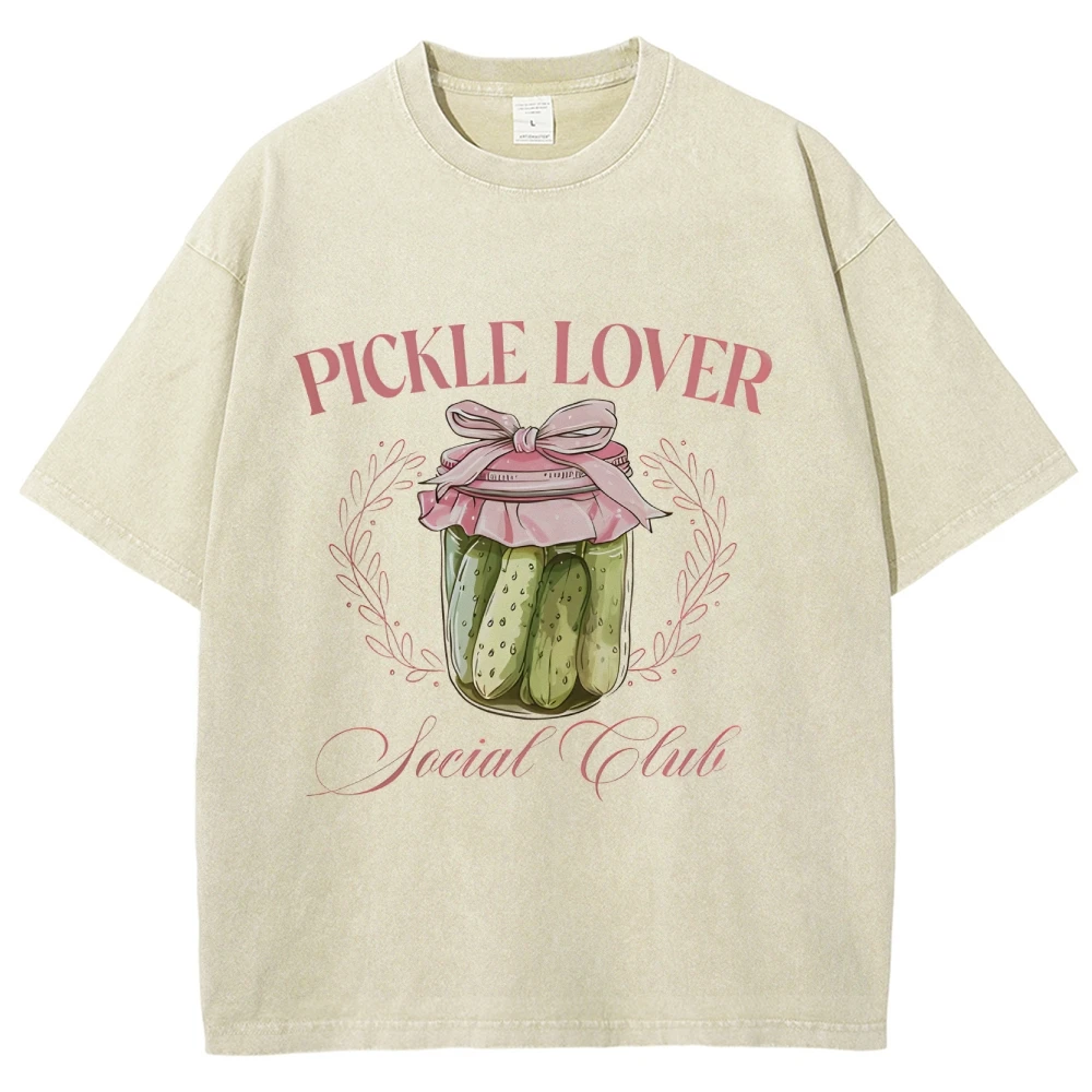 커스터마이징 가능한 Y2K 탑 여성용 오버사이즈 그래픽 티셔츠 100% 워싱 코튼 귀여운 리본 패턴 루즈핏 순면 스트릿웨어