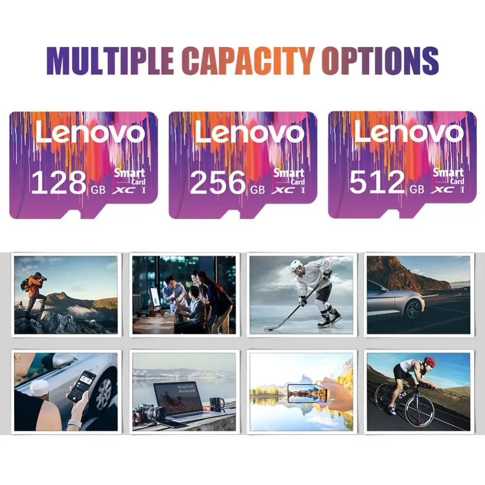 Lenovo 2TB Class 10 Memory Card 512GB SD Card 256GB Micro TF SD Card 128GB TF Flash Memory Card 1TB For Phone Camera Drone
