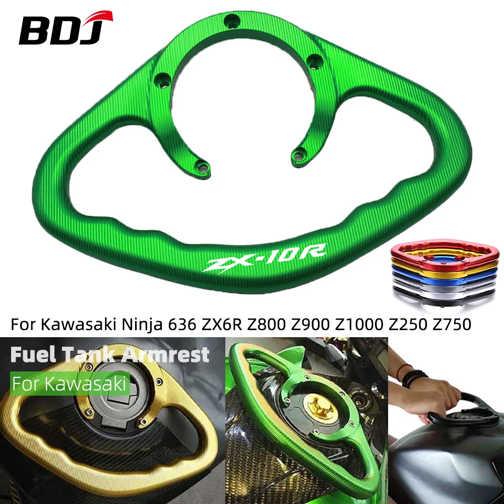 BDJ ZX6R ZX10R Fuel Tank Handle Armrest Passenger Tank Grab Handle Bar For Kawasaki Ninja 636 Z800 Z900 Z1000 Z250 Z300 Z750