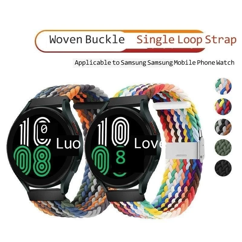 Uhgbsd สายนาฬิกาข้อมือไนลอนถักยืดหยุ่นสำหรับ Garmin Forerunner 255 55 245 645สาย vivoactive 4 /venu 2 plus SQ