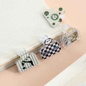 4pcs קריקטורה פינה קטעי וידאו kawaii חתול panda דף מחזיק אינדקס clamp עבור קובץ ספר מכתבים f7729