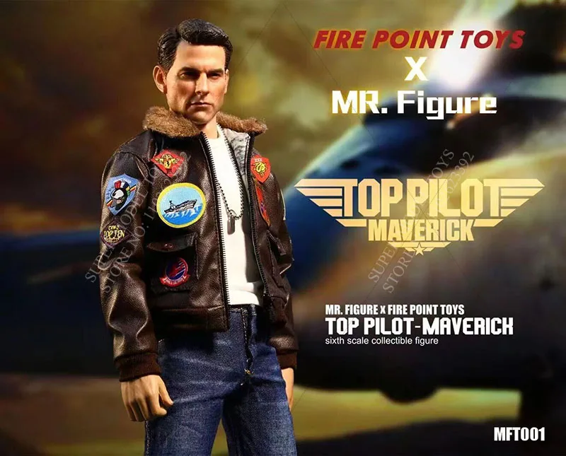 In Stock FIRE POINT TOYS X MR.FIGURE MFT001 1/6 Scale Male Soldier Top Pilot Maverich Full Set 12-inch Action Figure Model