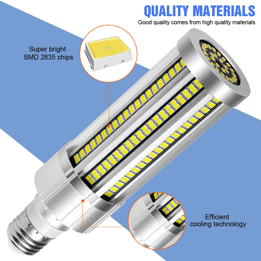 E27 LED Corn Lamp Spotlight LED Lampara 220V Ceiling Light E39 Energy Saving Lamp 25W 35W 50W  54W 60W  80W 100W 120W Bombillas