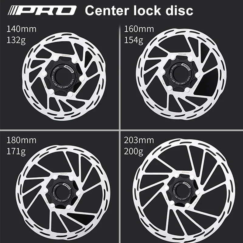 IIIPRO Bicycle Center Lock Disc Rotor bike brake rotor Strong heat dissipation floating rotor 140 160 180mm MTB/Road disc brake