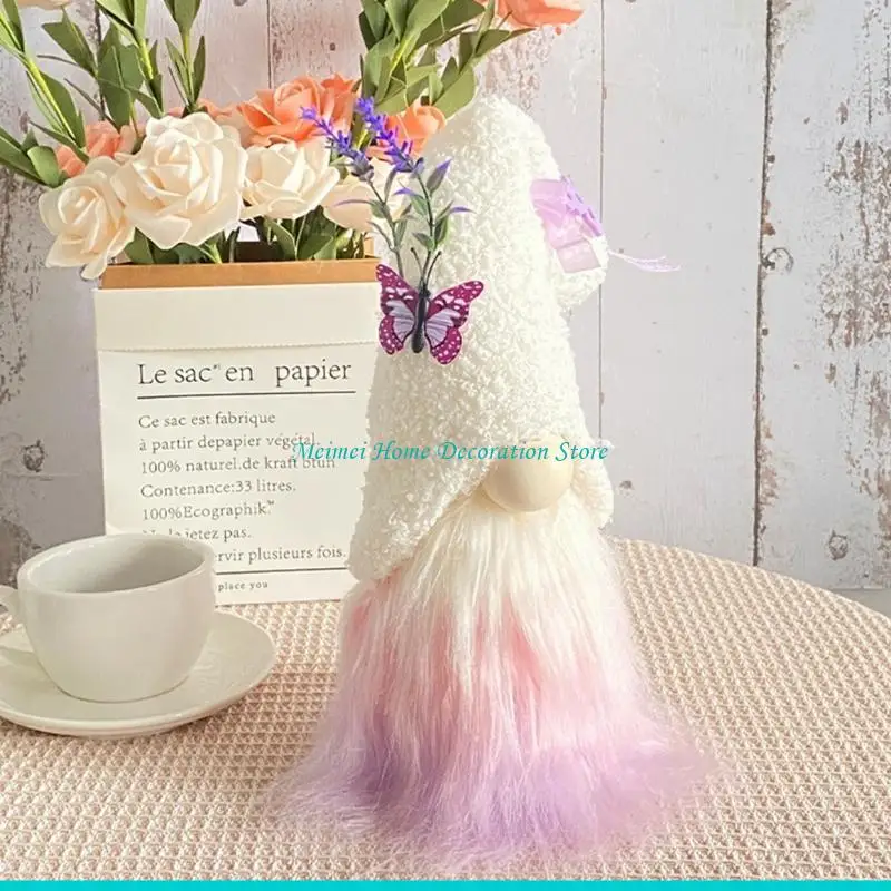 H7BF عيد الحب التماثيل الاسكندنافية Tomtes السويدية القزم للصيف #3