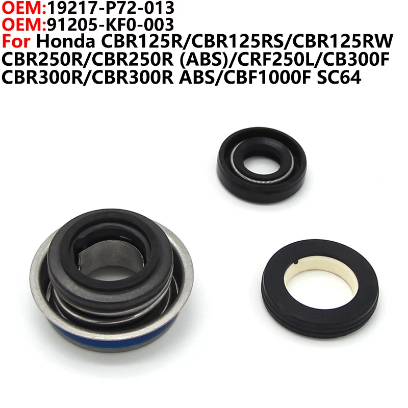 

Engine water pump oil seal,seal kit For Honda CBR250R CBR300R CBR125R CBR125RS CBR125RW CRF250L CB300F CBF1000F SC64