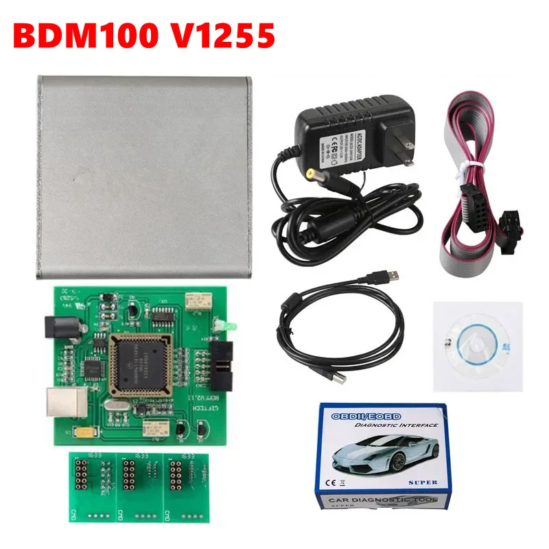 ECU Helper BDM100 V1255 Programmer ECU Chip Tuning BDM 100 Code Reader Remapping LED BDM Frame LED 4pcs Probe Pens BDM Probe