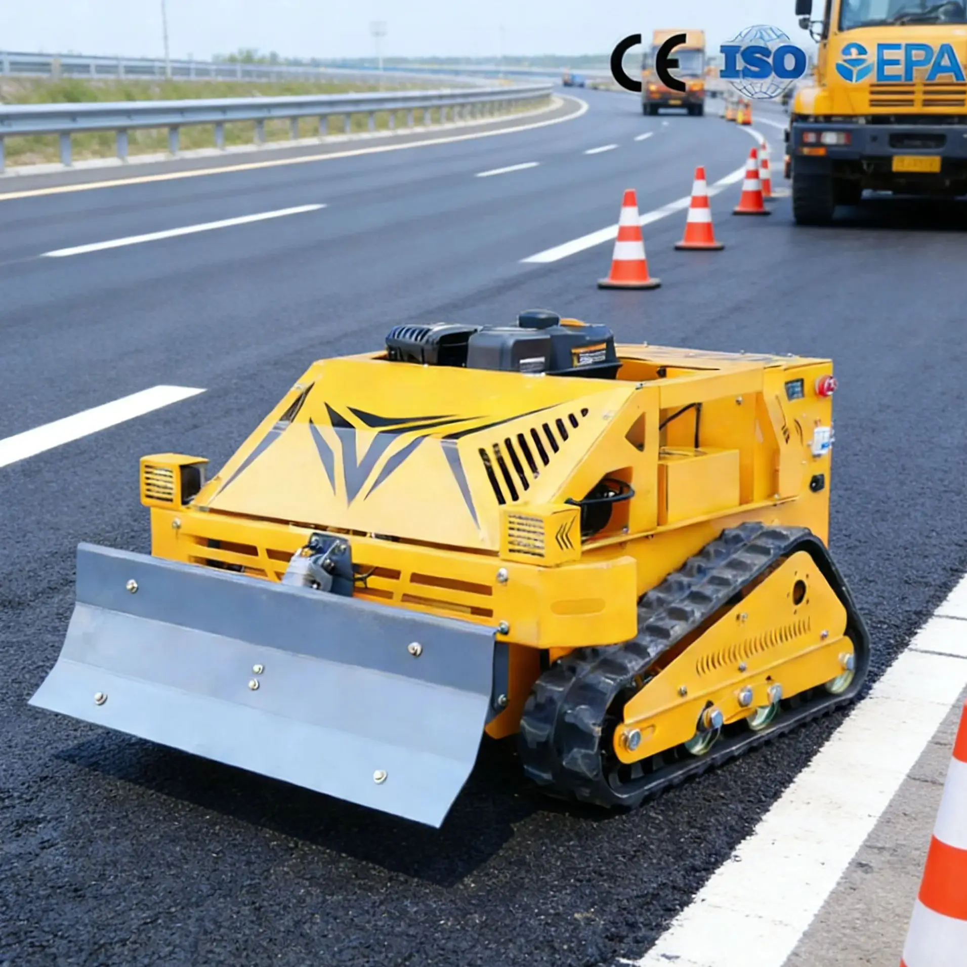 

Customized Dual brushless motor drive flail mower flexible walking in villa courtyards and factory green belts without lag mower