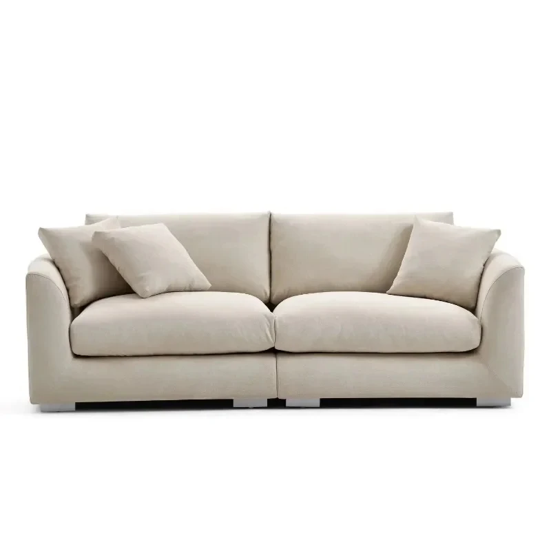 

high quality Deposit Price Set Living Room Furniture Waterproof Velvet Fric Combination Sofa