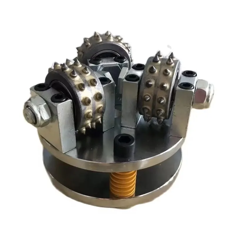 125mm Three-Roller Alloy Bush Hammer For Concrete Marble Granite Litchi Surface Grinding Stone Processing Tool