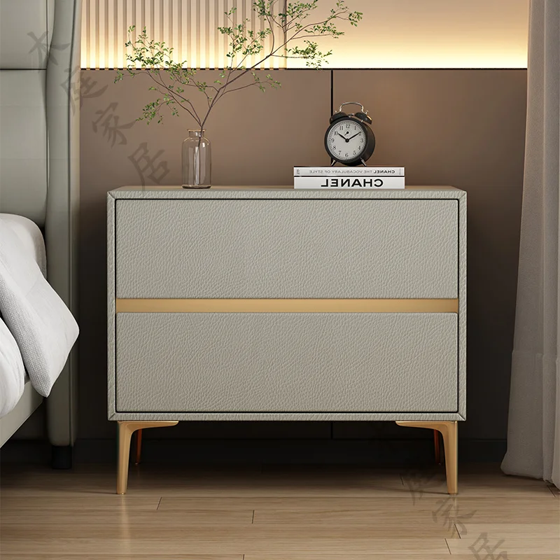 

Nordic Bed Nightstands Mobile Modern Salon Cabinet Corner Cabinet Bedside Table Drawers Trendy Mesita De Noche Furniture LJX30XP