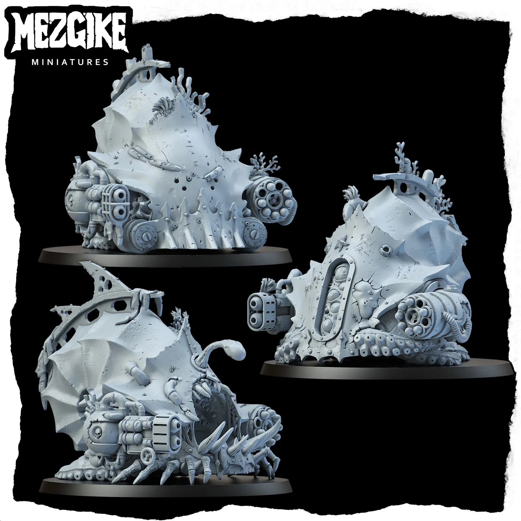 Death shell crawlers Miniature, Proxy Figurine, Plague Figure, Space Walker, Plasma Gun, HD 3D Printed Resin Model, Wargame