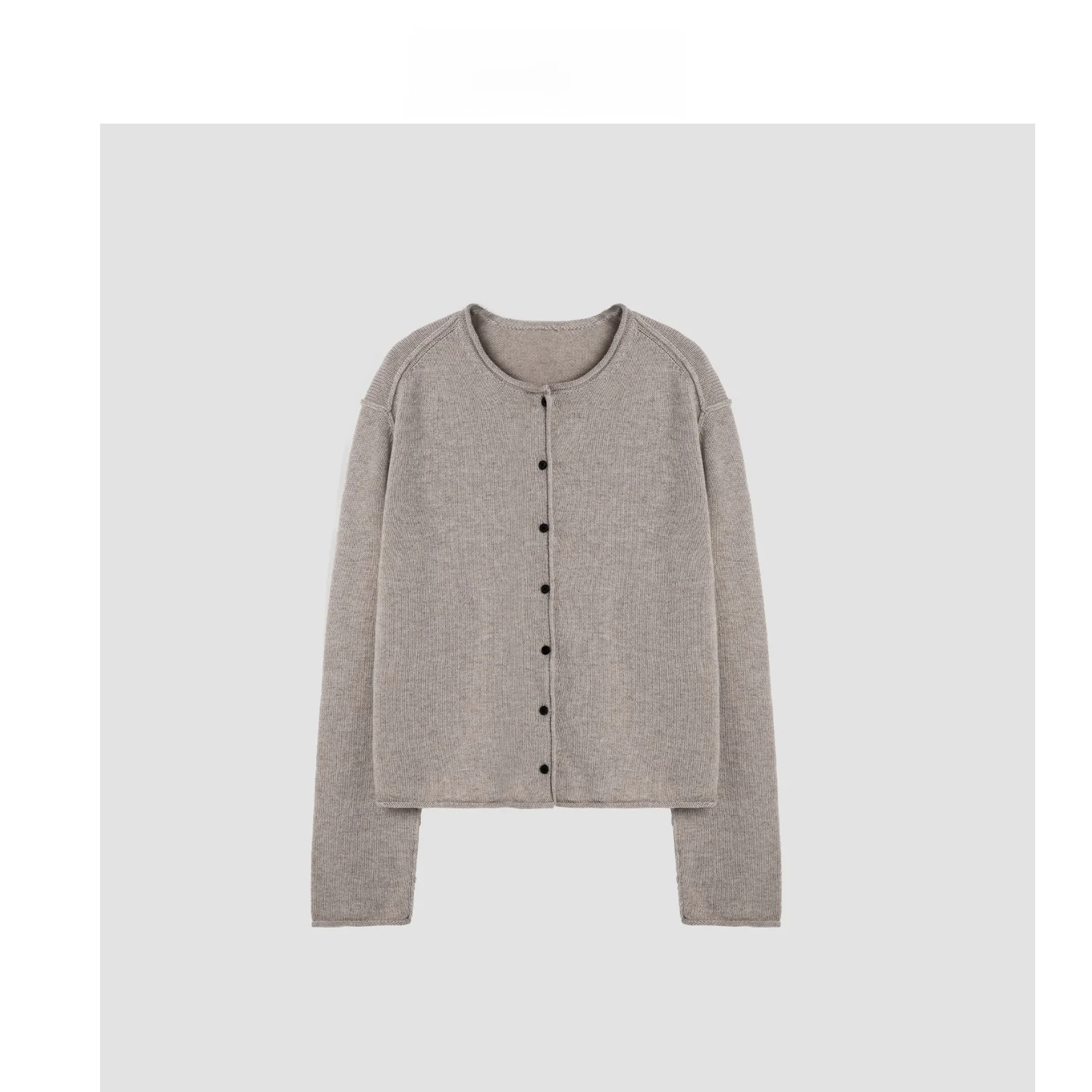 

Кардиган DE Mincollection с круглым вырезом, открытый, женский, повседневный, мягкий, из смесовой шерсти, на одной пуговице, свитер