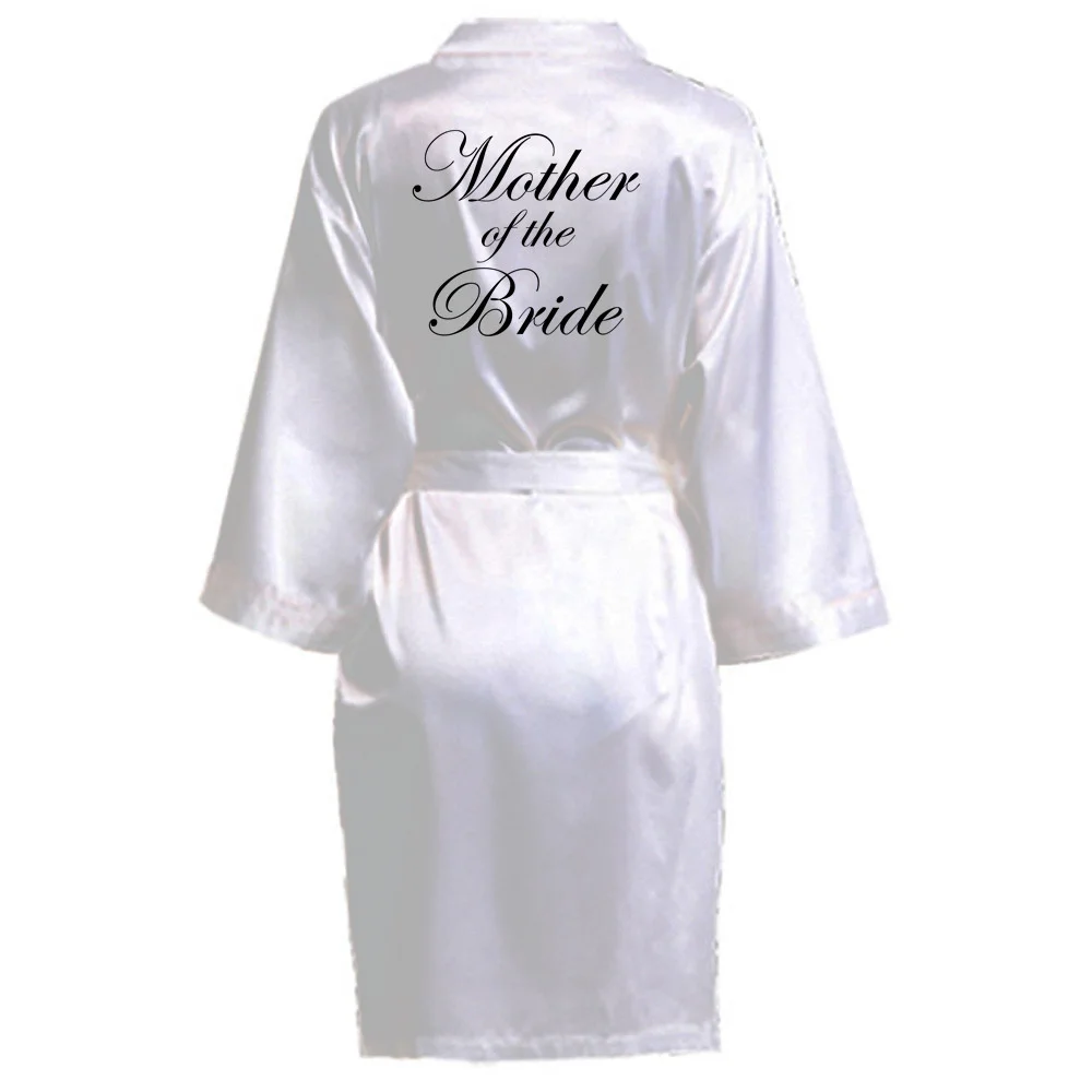 Satin Silk Robes Wedding BathRobe Bride Bridesmaid Dress Gown Women Clothing Sleepwear XK026