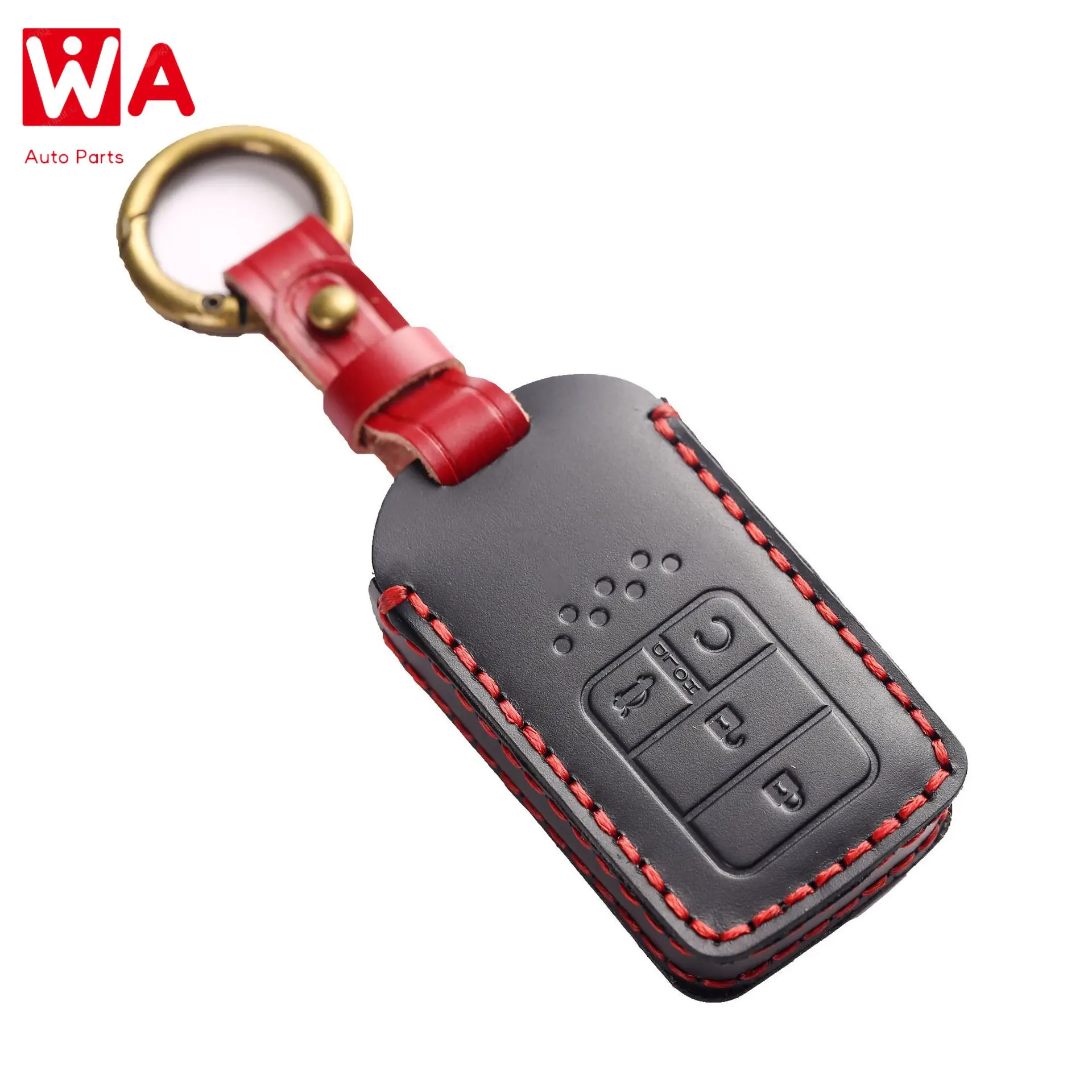 

Handmade Genuine Leather Car Key Fob Case Cover For Honda Accord Civic 2018 2019 Odyssey CRV Pilot HRV Vezel City Keyless Entry