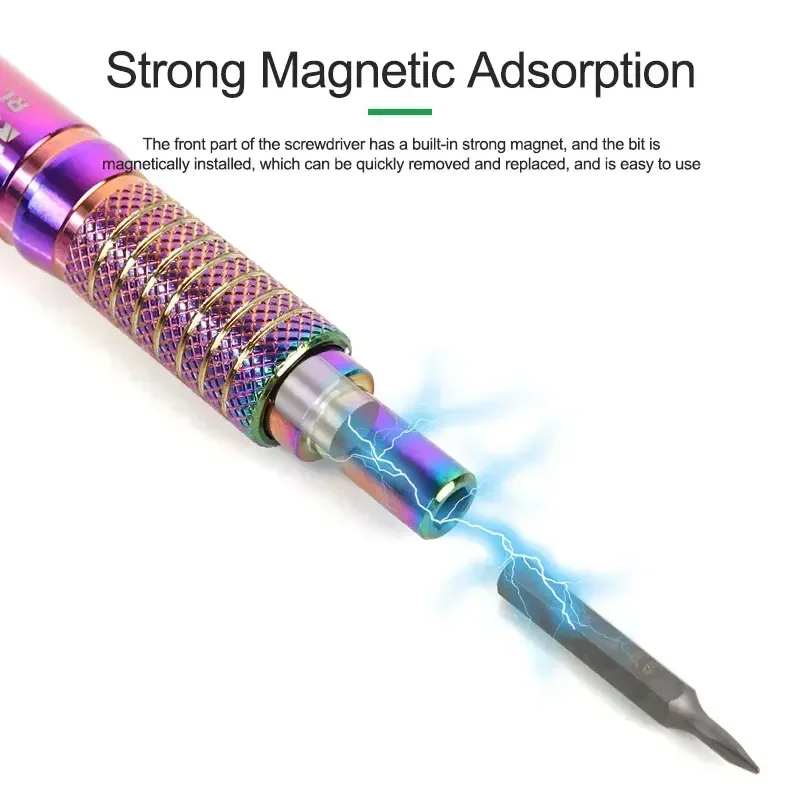 RELIFE RL-723 Alloy Steel Material Torque Screwdriver with Strong Magnetic for Mobile Phones Disassembly Repair Hand Tools Set