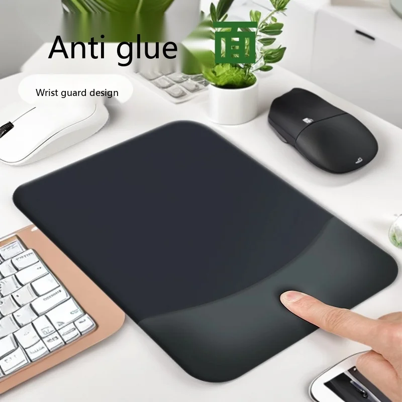Silicone Wrist Rest Mouse Pad Square Shape 5 Colors Non-Slip Desk Mat Office Gaming Ergonomic