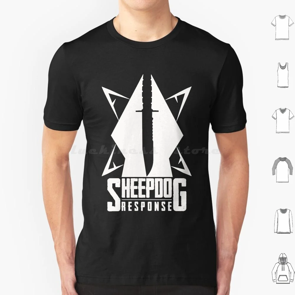 Sheepdog Response T Shirt Big Size 100% Cotton Sheepdog Response
