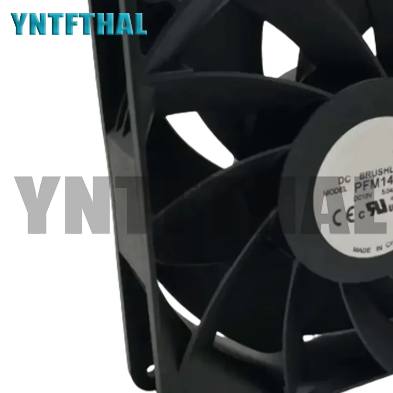 Ventilador de refrigeración de cuatro líneas, PFM1412DE, 12V, 5.04A, 14038, 14CM, nuevo