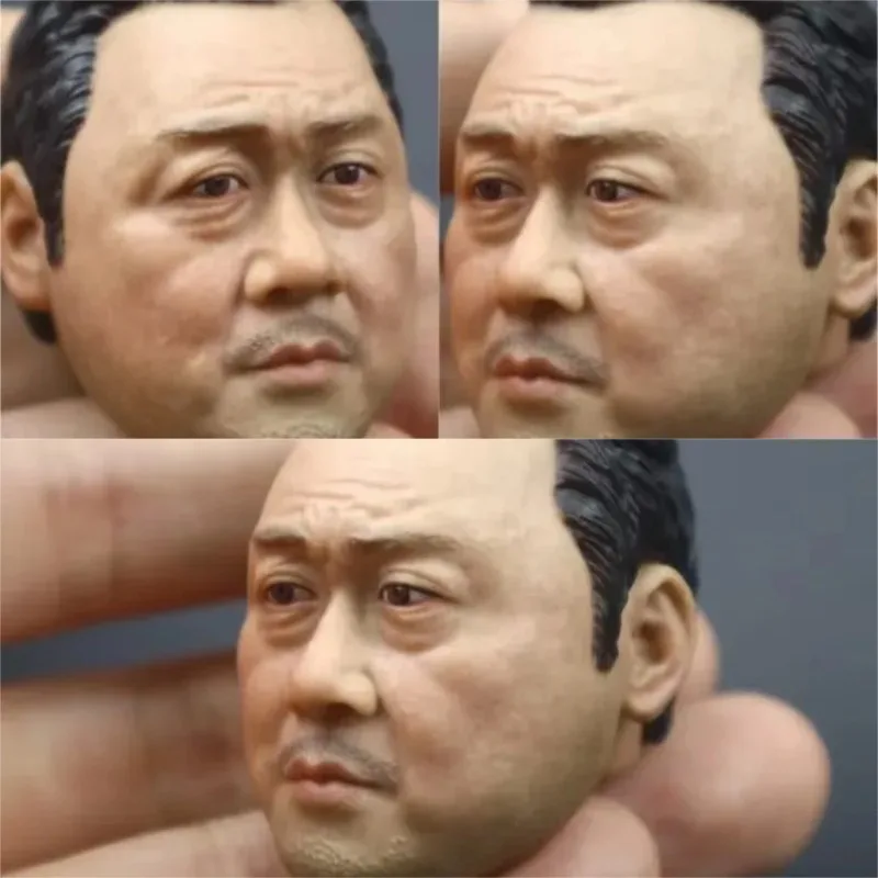 

1/6 Scale Male Soldier Head Carving Korea Actor Singer Ma Tong Seok Head Sculpt Model for 12inch Action Figure Body Toys