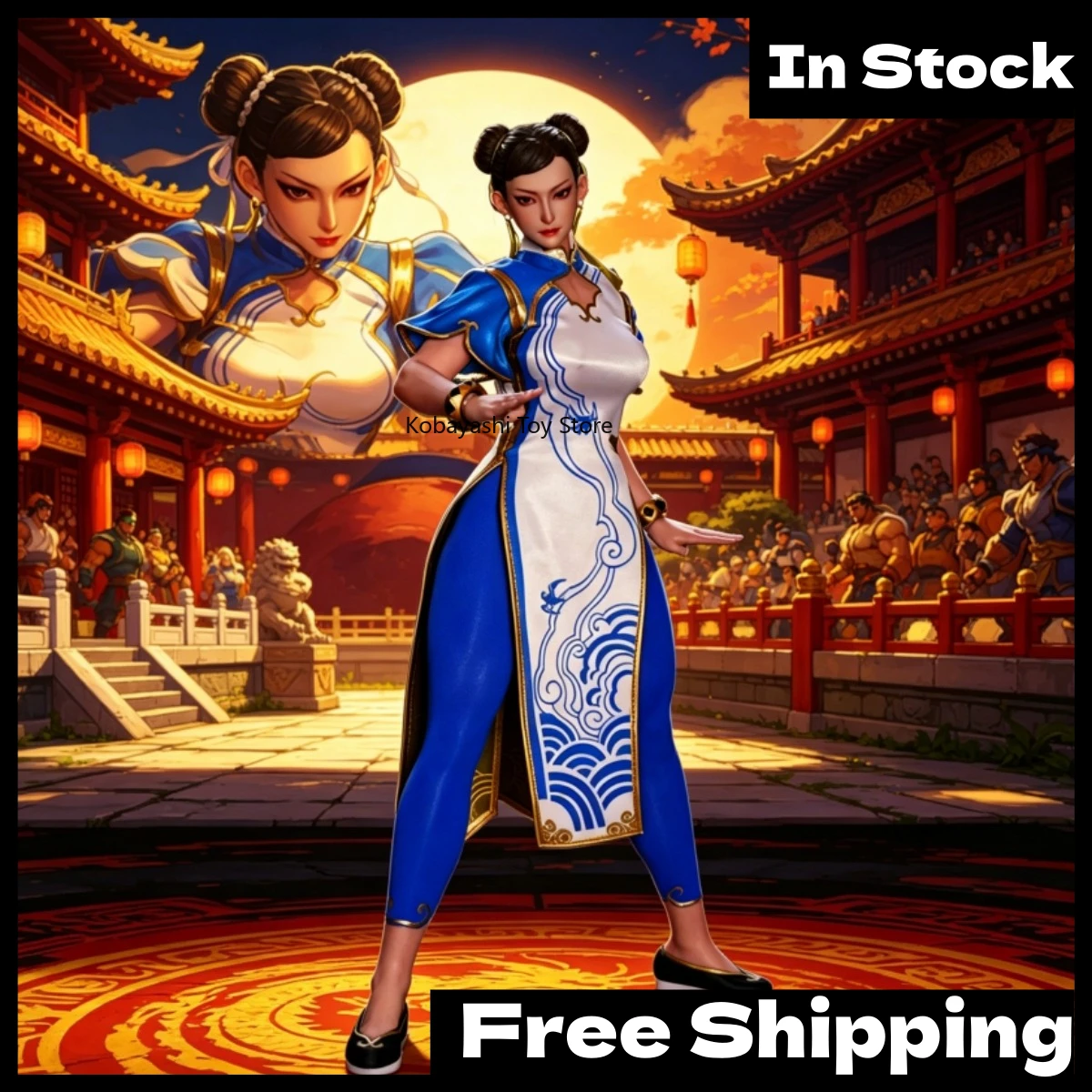 

In Stock PLAY TOY P026 Chun-Li Street Fighter 1/6 Scale Premium Collectible Action Figure