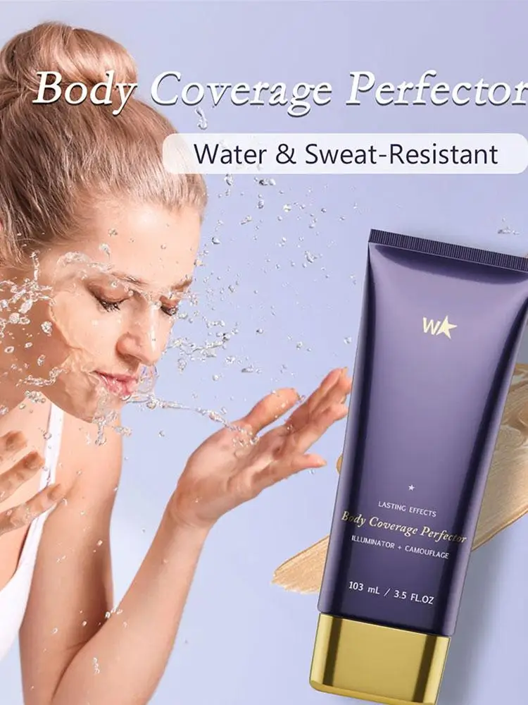 Crème de durcissement anti-cernes pour tatouage corporel, haute couverture, imperméable, résistant à la sueur, produit de couverture naturelle sans trace