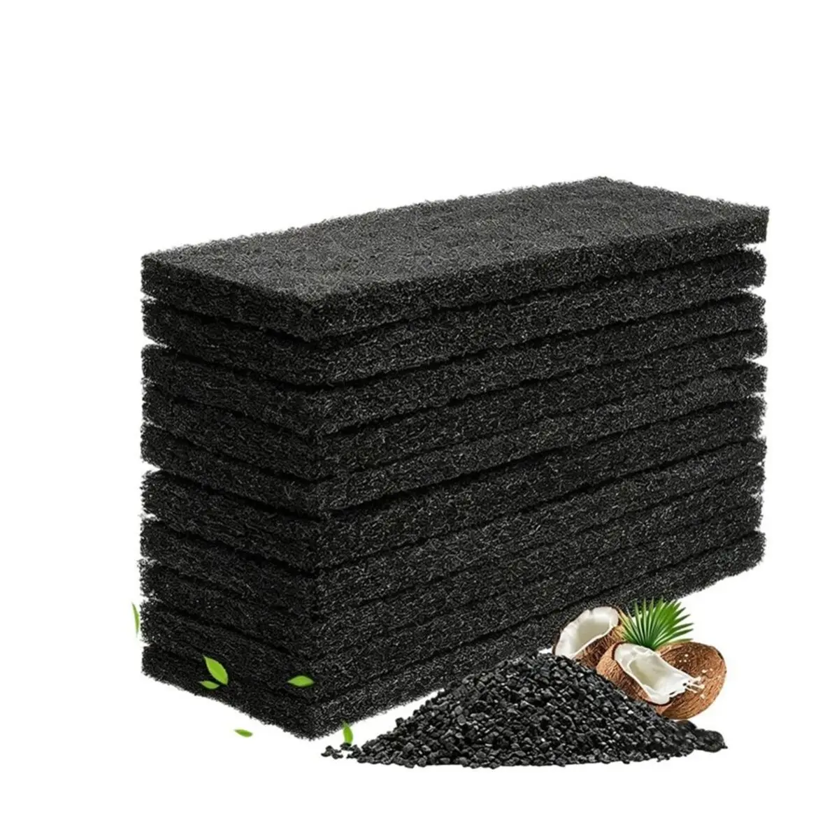 BAAQ 10er-Pack Kohlefilter für Katzenstreu-Roboter 3 Ersatzfilter zur Geruchsabsorption und Feuchtigkeitskontrolle von Haustieren
