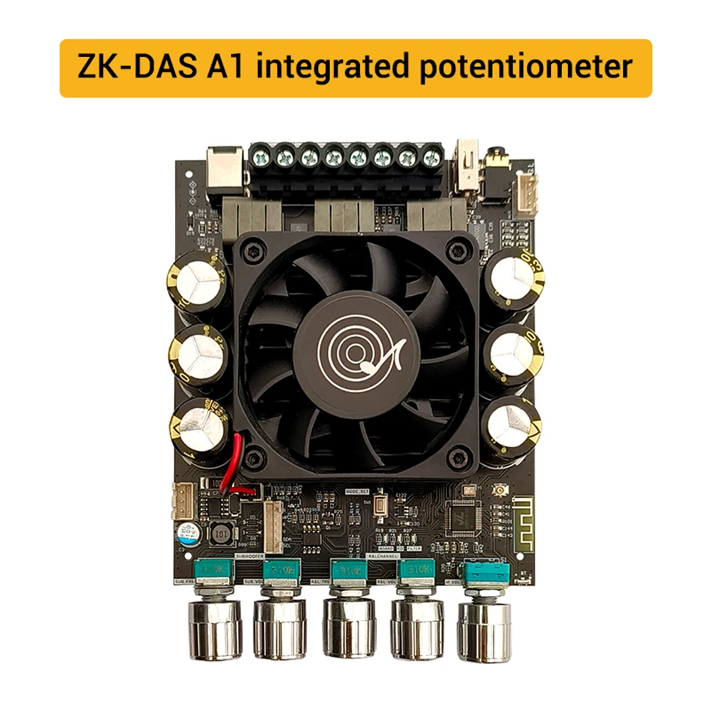 DSP A1160W+160W+220W 2.1 Channel Bluetooth 5.1 Power Amplifier Board ADAU1701 AUX for Subwoofer Speaker Home Theater