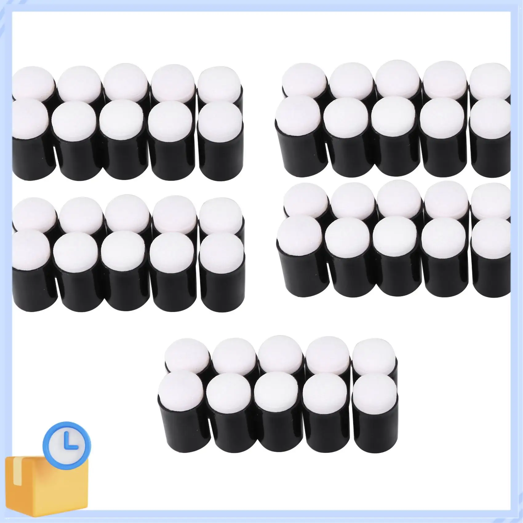 

Popular 50Pcs Finger Sponge Dauber Painting Ink Pad Stamping Brush Craft Case Art Tools With Box Office School Drawing DIY Craft