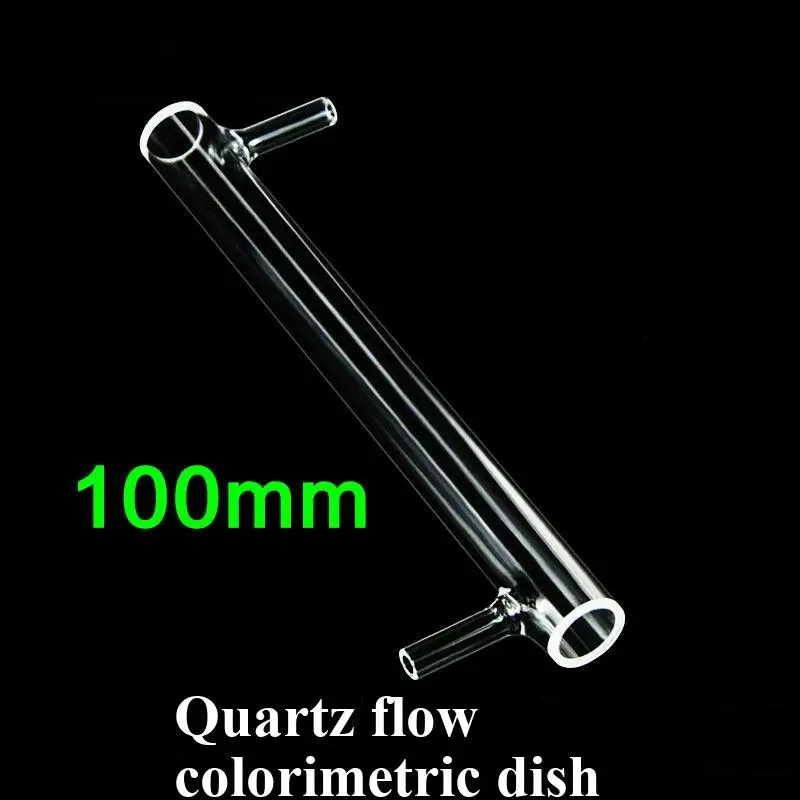 100mm quartz flow colorimetric dish melting integrated process acid, alkali, and high temperature resistance