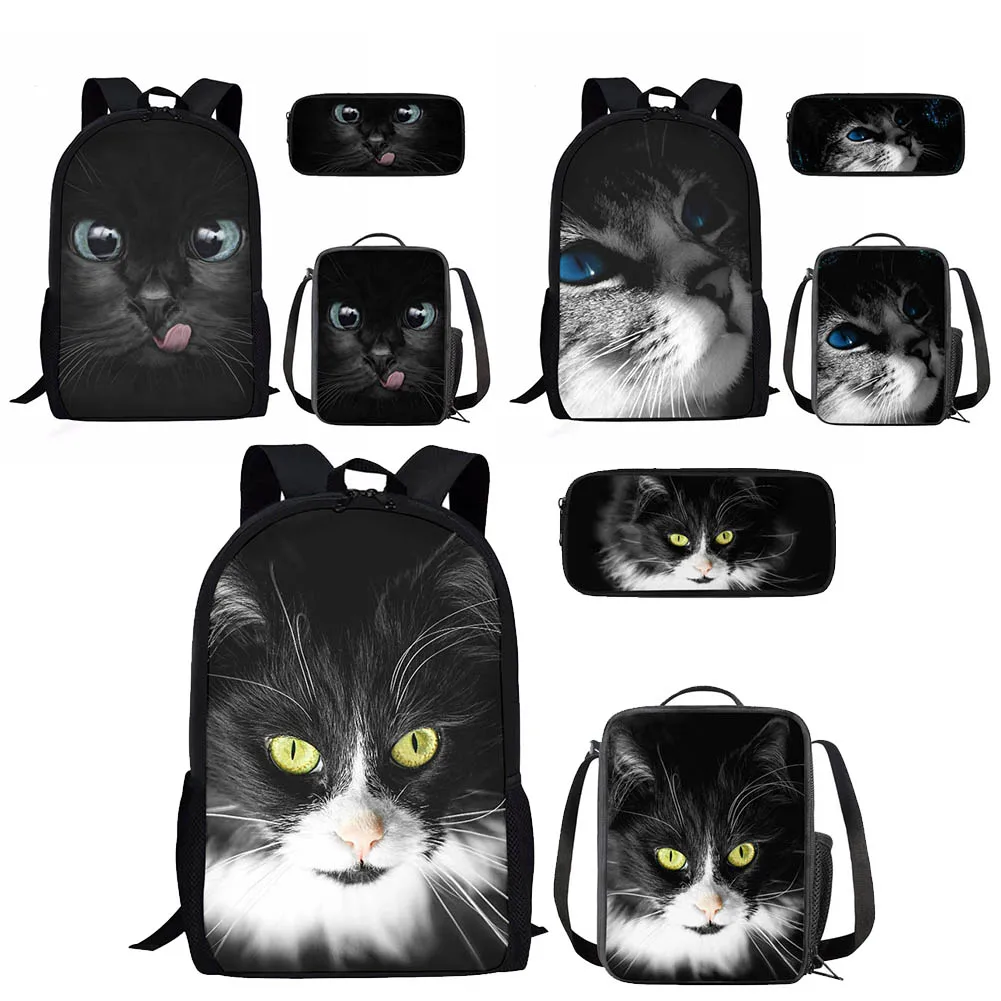 

Cat School Bag Storage Bag Boys And Girls Fashion Stationery Box Student Gift School Bag For Girls Class Bags For Young Girls