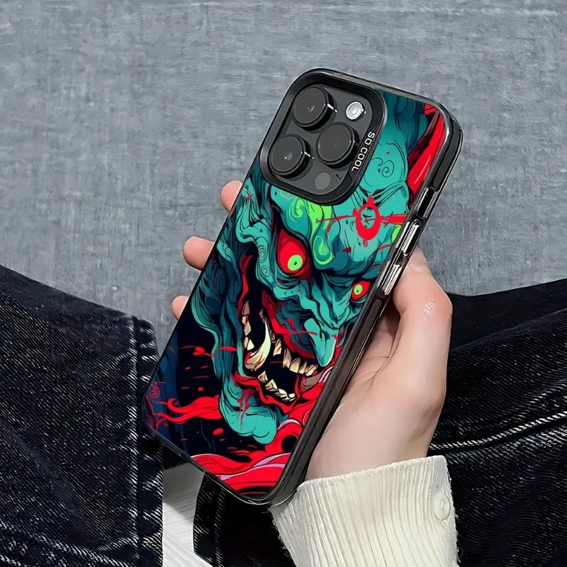 

Mysterious Skull Pattern Phone Case Suitable for iPhone 16 15 14 13 12 11 Pro/ Max/Plus Anti-Fingerprint Anti-Shock Rear Cover