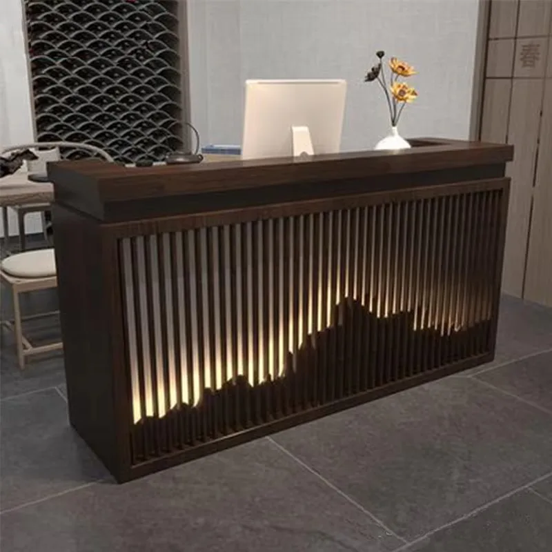 ^Executive Design Reception Desks Wood Welcome Beauty Restaurant Reception Desks European Company Scrivania Lounge Furniture