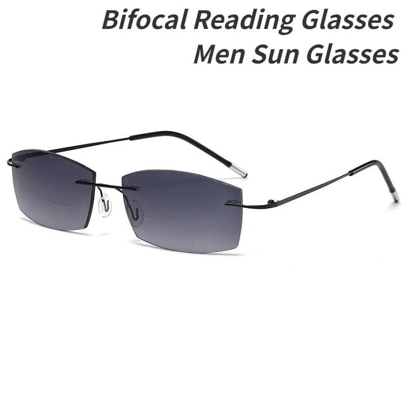 Image of Bifokale presbyopische Brille Herren Lesebrille neue Outdoor-Mode Sonnenbrille Herren Sonnenbrille Lesebrille