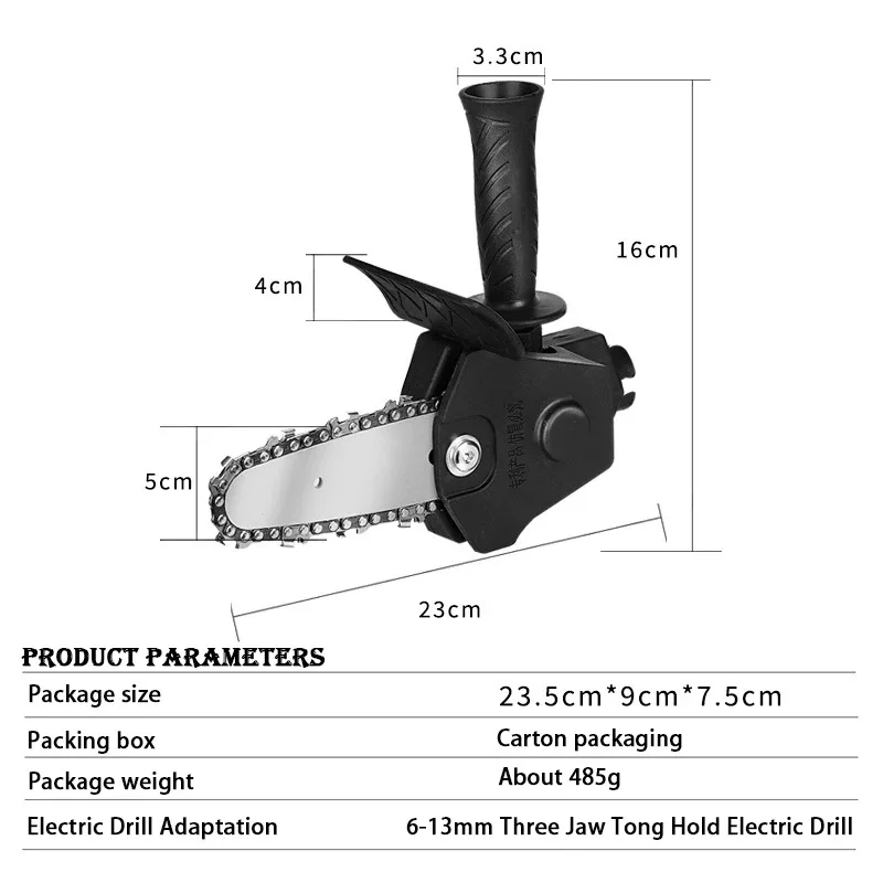 4 6 Inch Electric Chain Saw Converter Multitool Logging Saw Head Attachment Garden Saw Powerful Conversion Kit Accessories