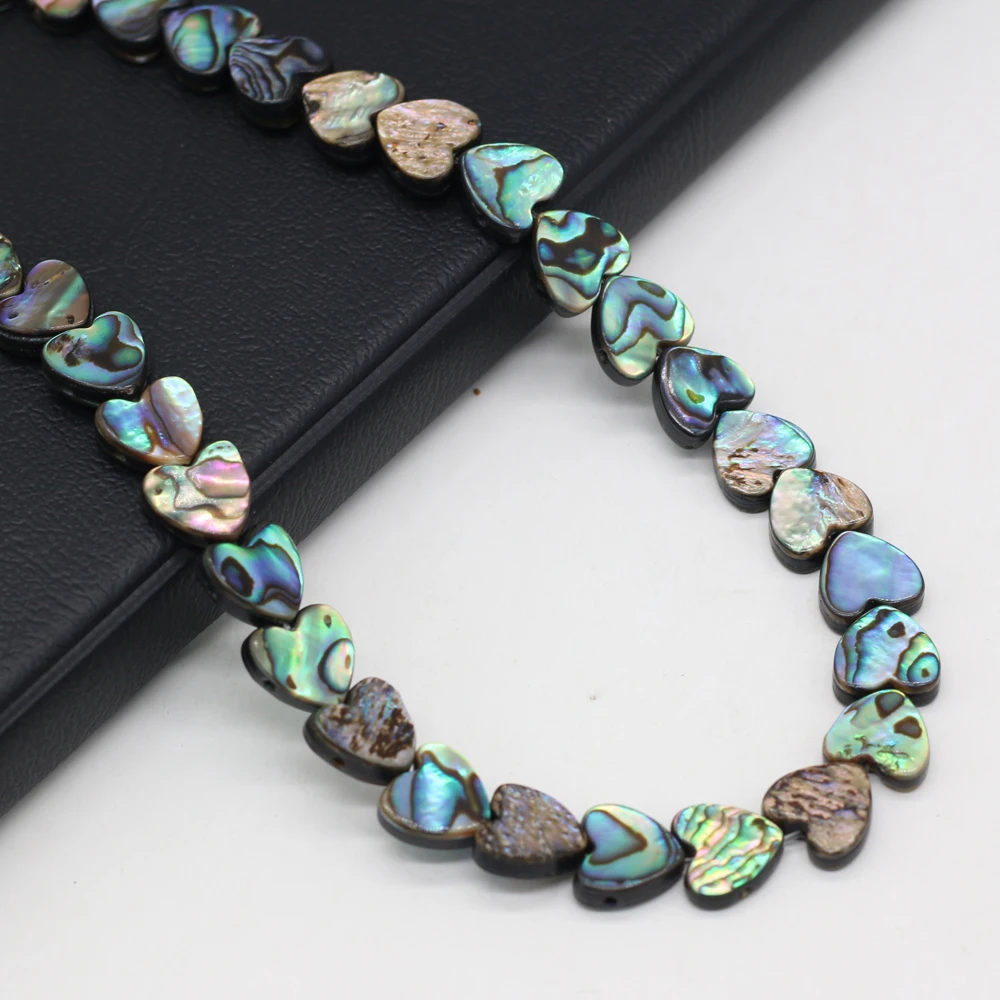 Natural Abalone Shell Beads Strands 10-20mm Peach Heart Shape Shell Beading For Jewelry Making Diy Bracelet Necklace Accessories