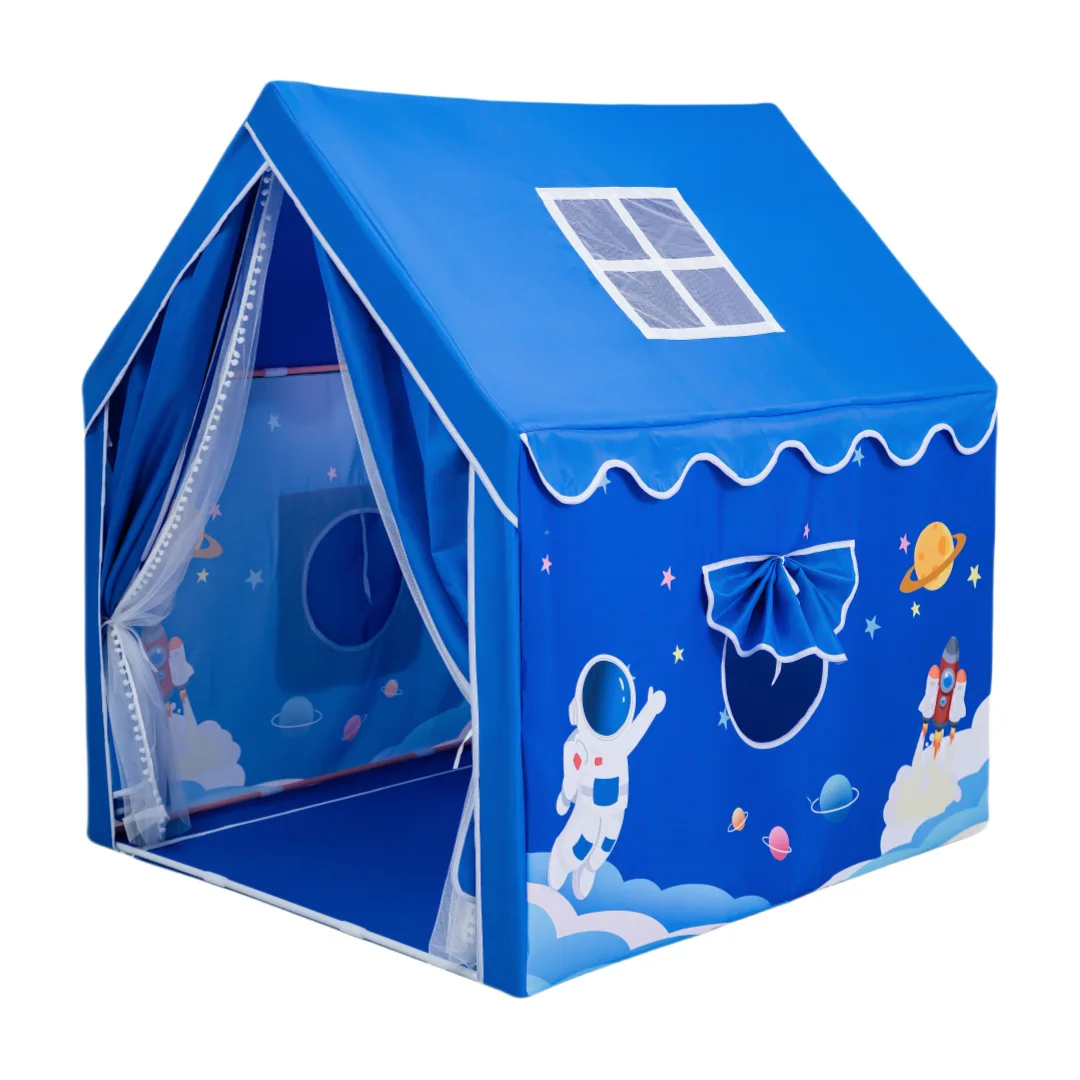 Weltraumrakete-Schiff-Kinderzelt im Alter von 3 Jahren, Kleinkind für drinnen und draußen, Spielhaus-Zelt, Kinder-Jungen-Spielzelt, großes Indoor-Spielhaus