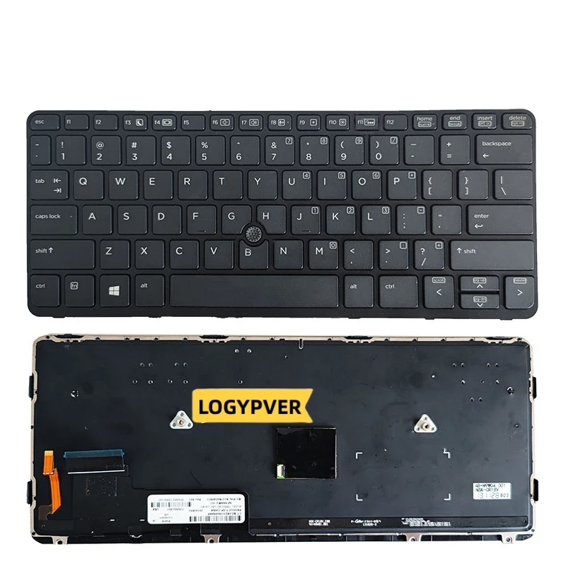 

Клавиатура для ноутбука HP EliteBook 820 G1 820 G2 720 G1 720 G2 725 G2 с указателем и рамкой V141926BK2 735503-B71