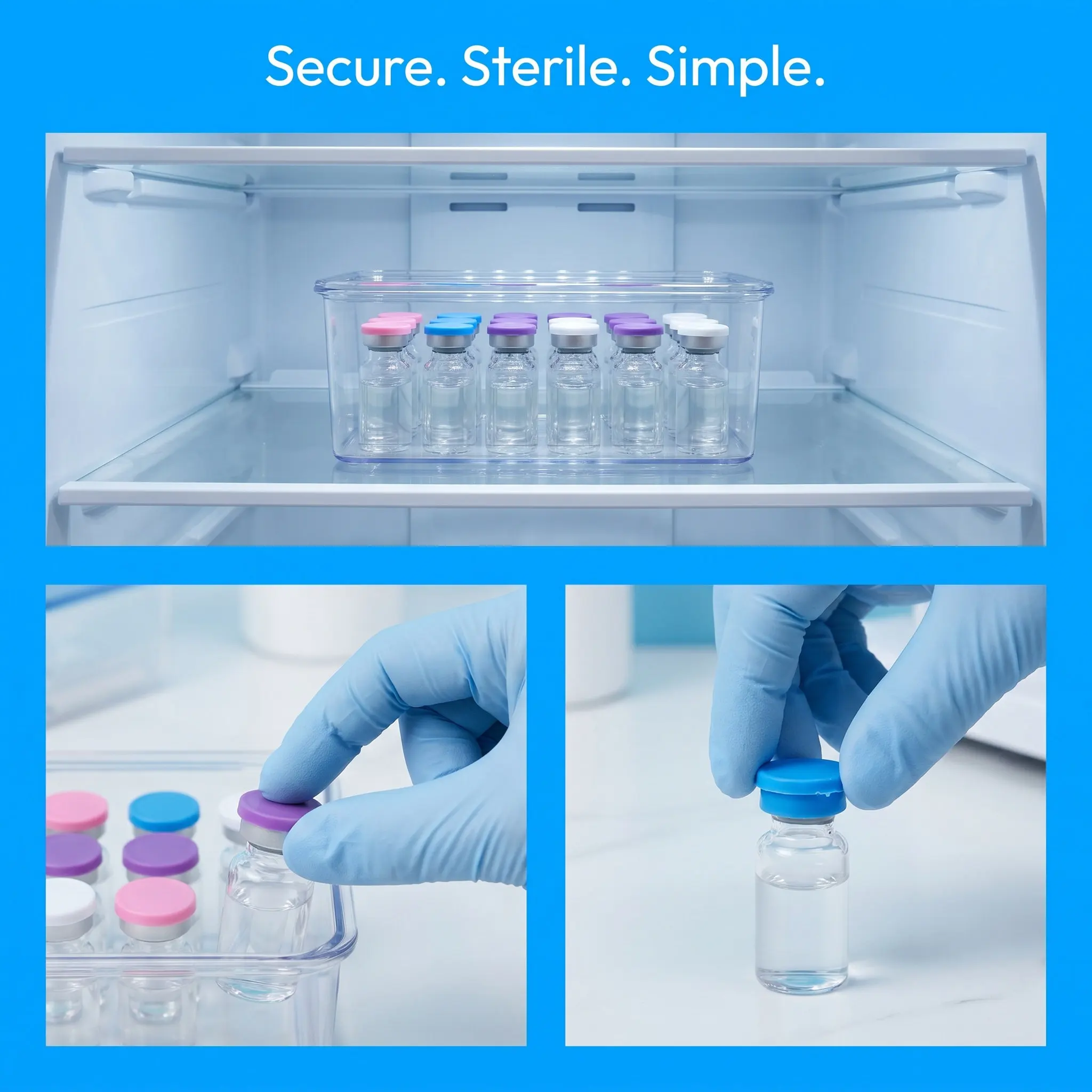18Pcs Insulin Vial Caps Silicone Leak Proof Replacement Lid Covers Exact Fit for 5Ml Glass Bottles Reusable Dust Resistant