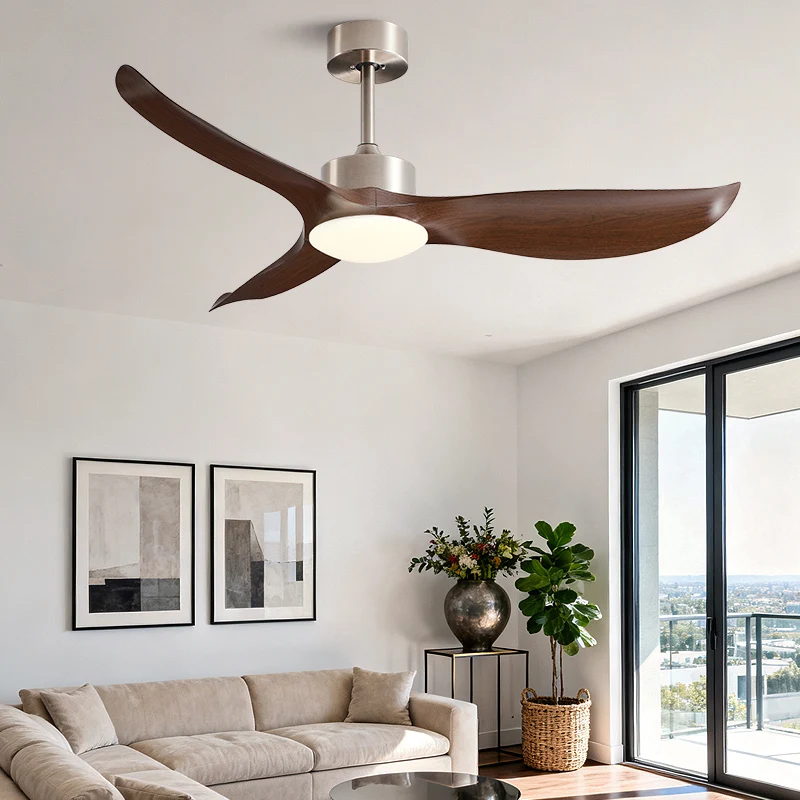 42/52 Inch Modern Ceiling Fan Light DC Remote control Electric Fan Used Restaurant Office Cafe Living Room Decoration