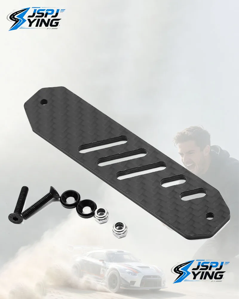 RC Car Carbon Fiber Servo Guard Protective Board Servo Cover Replacement Parts for TAMIYA GF01 G601 AVANTE HOTSHOT RC Model