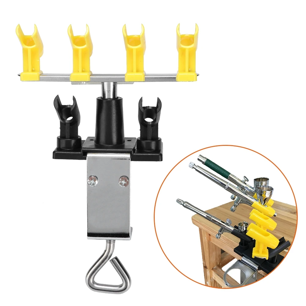 Holder Station Bracket Table Workbench Fixed Small Size 4 in 1 Bracket Spraying Gun Holder