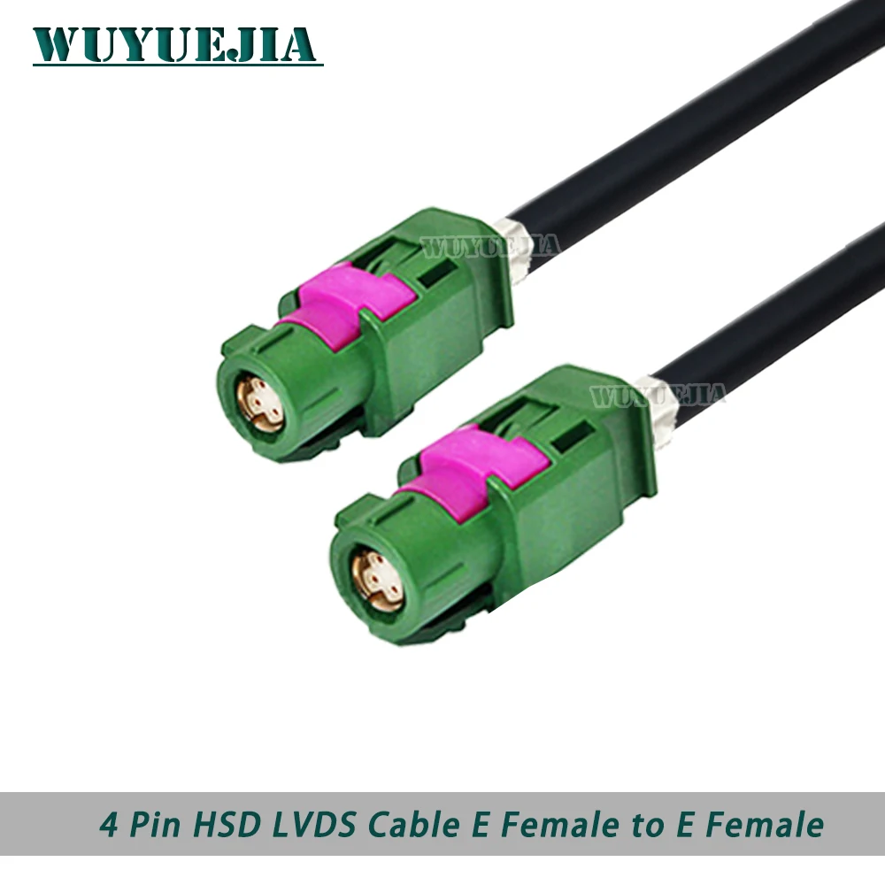 HSD RAL 6002 Zielony E 4Pin Szybki kabel linii wideo LVDS GPS MIB Ekran Dacar 535 4-rdzeniowy kabel VW BMW Do Audi Mercedes Samochód