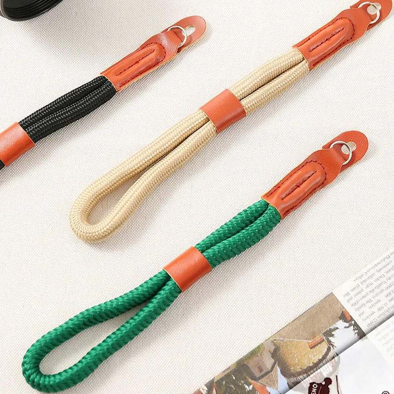 카메라 손목 스트랩, 캐논, 니콘, 소니, 후지, 라이카, 올림푸스 마이크로 싱글 오익 릴리스, 손으로 짠 로프 스트링